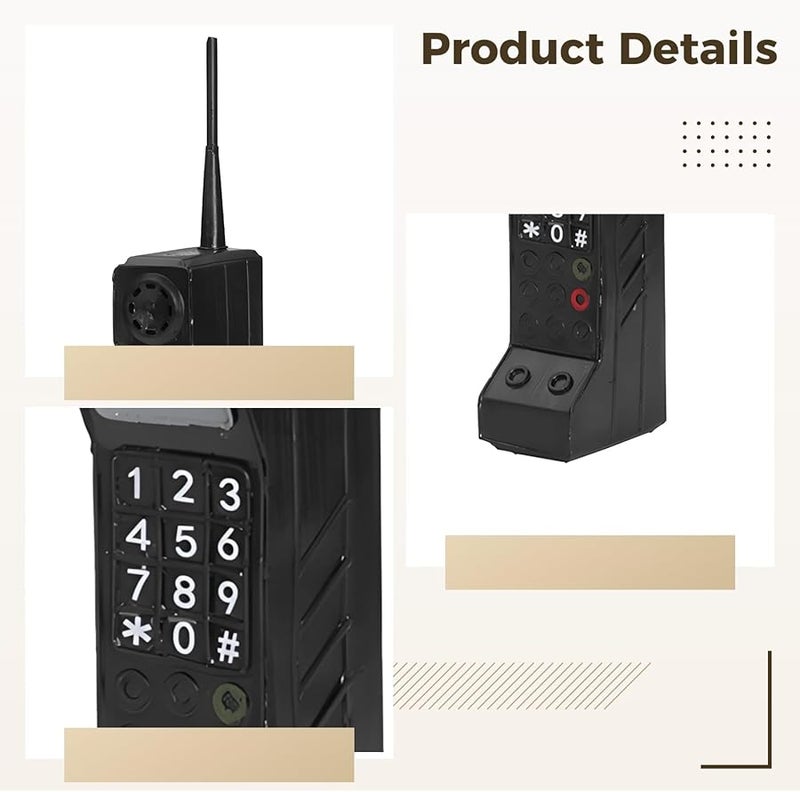 Black Retro Mobile Phone Display Prop for Photography Staging Decor - Image 2